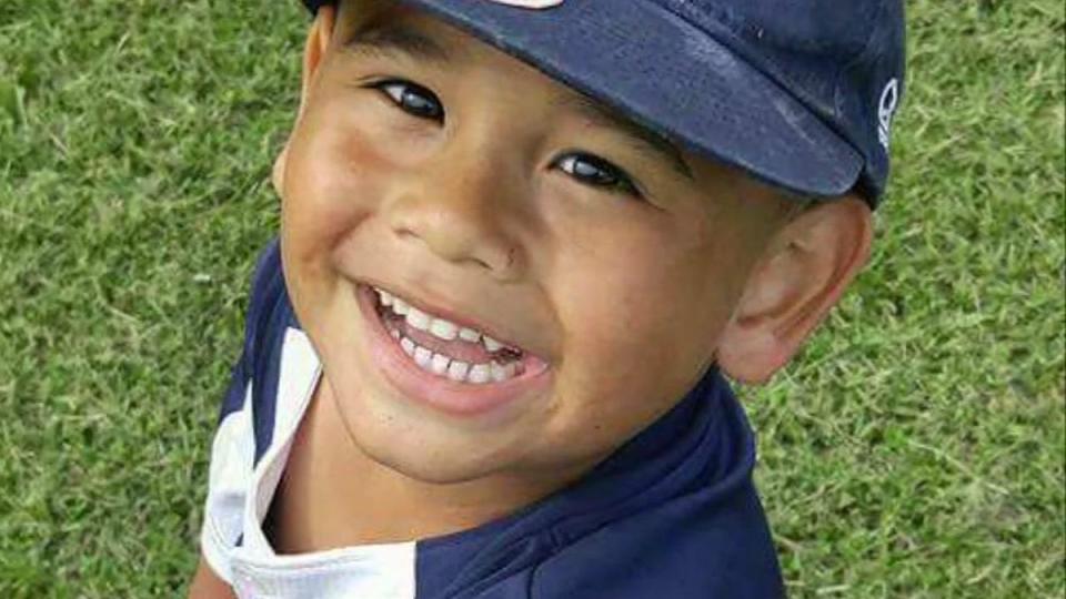 Frankie Delgado, el niño que falleció a los 4 años de ahogamiento en seco. Vía SkyNews