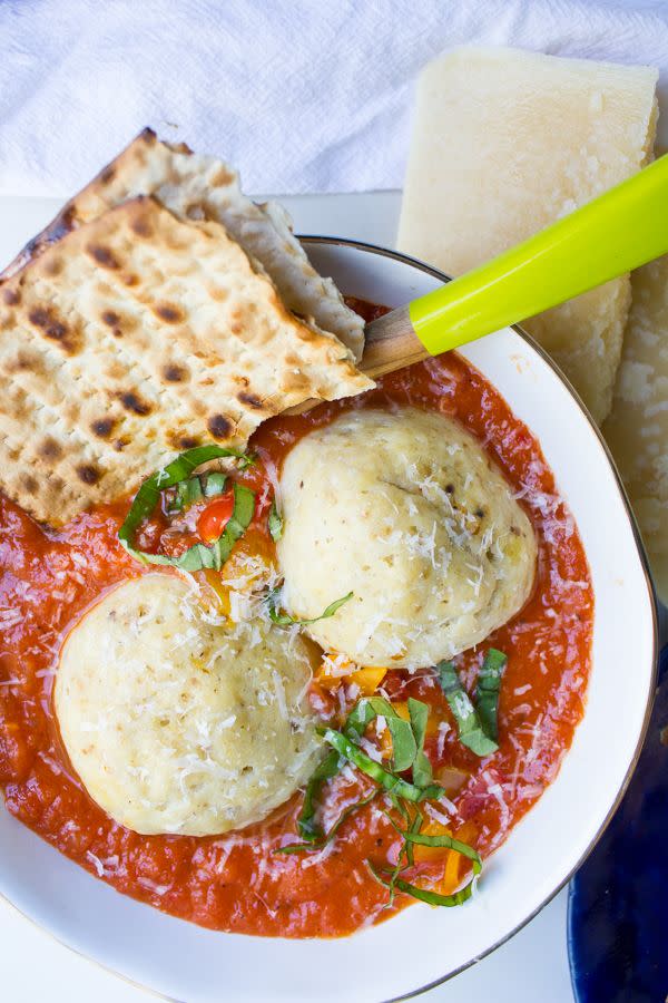 Matzoh Ball Tomato Soup