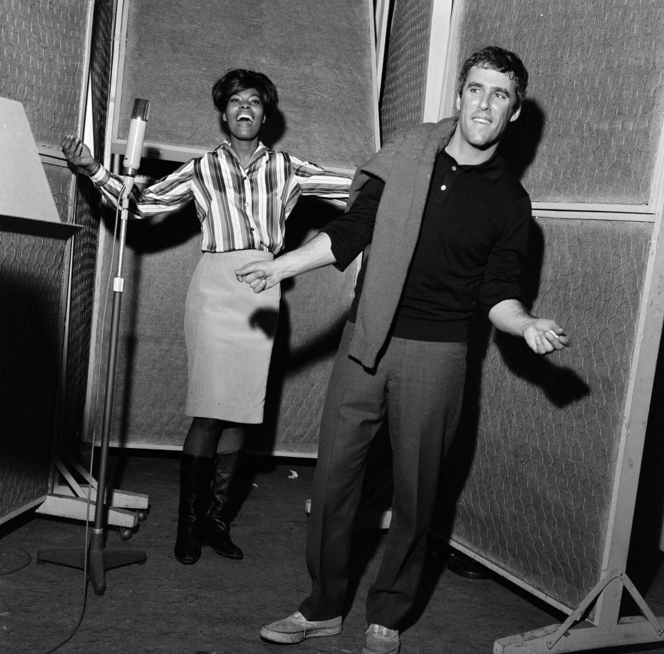 With Dionne Warwick in 1964 - Mirrorpix