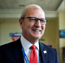 Representative Kevin Cramer (R-ND) attends the 2018 North Dakota Republican Party Convention, where the party endorsed him for the U.S. Senate race against Democratic Sen. Heidi Heitkamp, in Grand Forks, North Dakota, U.S., April 7, 2018. Picture taken April 7, 2018. REUTERS/Dan Koeck