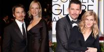 <p>After becoming the It couple of the '90s, Ethan Hawke and Uma Thurman got married in 1998 and welcomed two children together. Unfortunately, they parted ways <a href="https://www.eonline.com/news/2856/ethan-hawke-a-twice-married-man" rel="nofollow noopener" target="_blank" data-ylk="slk:in 2003;elm:context_link;itc:0;sec:content-canvas" class="link ">in 2003 </a>after rumors surfaced that Hawke became a little too close to their childcare provider, Ryan Shawhughes. Thurman and Hawke's divorce was finalized in 2005, and three years later, the actor and his former nanny officially tied the knot. <br></p>