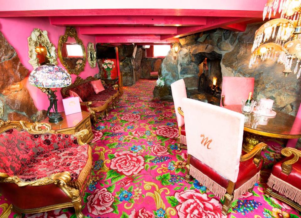 All furniture in the Madonna Suite at the Madonna Inn in San Luis Obispo was personally selected by Phyllis Madonna.