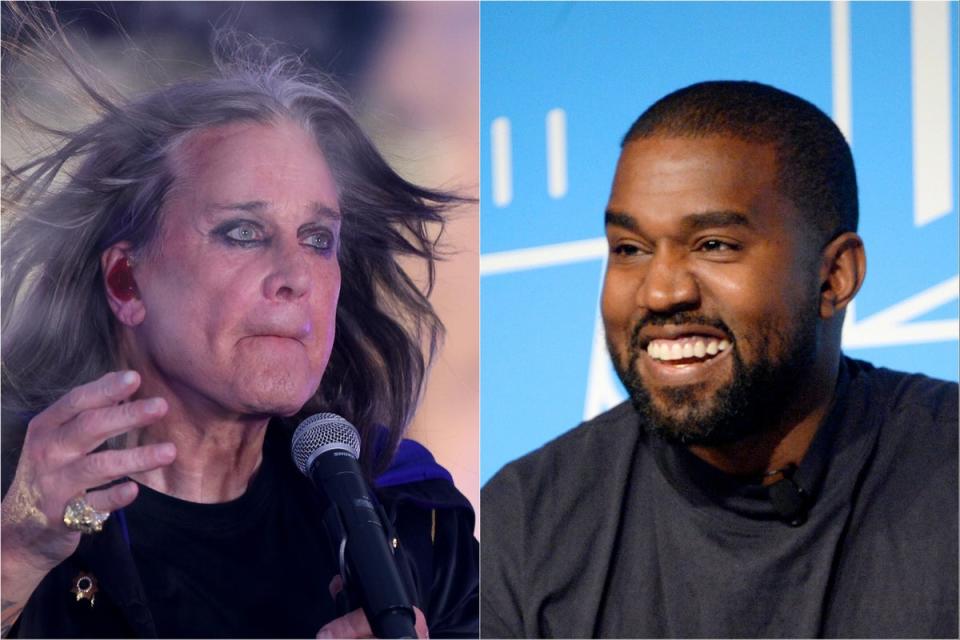 Ozzy Osbourne (left) and Kanye West (Getty Images)