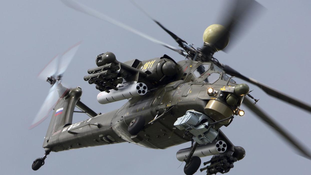 mil mi 28n attack helicopter of the russian air force