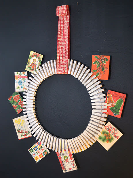 Holiday Card Wreath