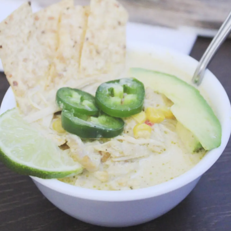 <p>The Six Figure Dish</p><p>It's safe to say that the ingredients in this soup prove that you can make a simple soup taste like a million bucks.</p><p><strong>Get the Recipe: <a href="https://thesixfiguredish.com/slow-cooker-green-enchilada-chicken-soup" rel="nofollow noopener" target="_blank" data-ylk="slk:Crock Pot Green Enchilada Chicken Soup;elm:context_link;itc:0;sec:content-canvas" class="link rapid-noclick-resp">Crock Pot Green Enchilada Chicken Soup</a></strong></p>