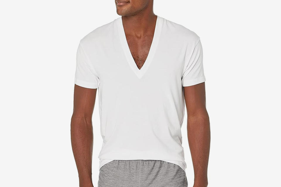 2(X)IST Pima Luxe Slim Fit Deep V Neck T-Shirt