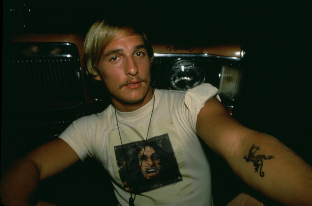 Matthew McConaughey had a high-profile breakout role as the stoner Wooderson in "Dazed and Confused."