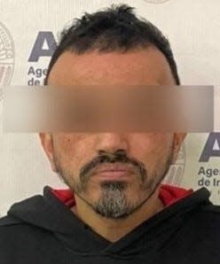 Martin G.R., alias "El Pitufo," (The Smurf) a homicide suspect in Juárez, Mexico, was arrested on Dec. 31, 2023.