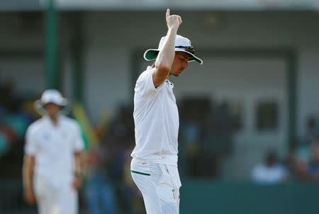 Cricket - Sri Lanka v South Africa -Second Test Match - Colombo, Sri Lanka - July 21, 2018 - South Africa's Dale Steyn reacts. REUTERS/Dinuka Liyanawatte