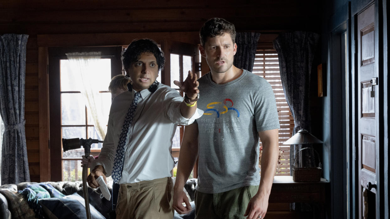 Ben Aldridge works with director M Night Shyamalan for the first time in Knock at the Cabin. (Universal Pictures)