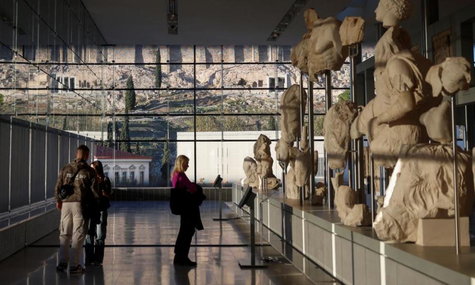 The Parthenon Gallery, part of the Acropolis Museum in Athens.