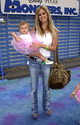 Shauna Sand Lamas and daughter at the Hollywood premiere of Monsters, Inc.