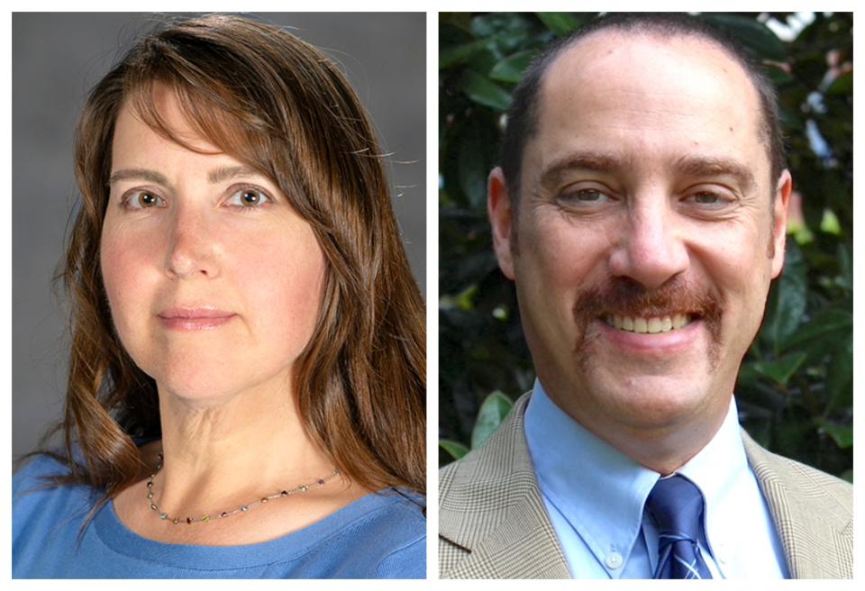 MTSU faculty members Mary Ellen Sloane, left, and Greg Reish have been named Fulbright Scholars for the 2022-23 academic year. Sloan will travel to Rawanda and Reish will go to Mexico.