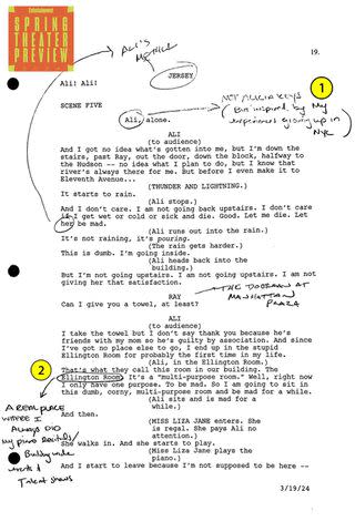 Pages from 'Hell's Kitchen' script
