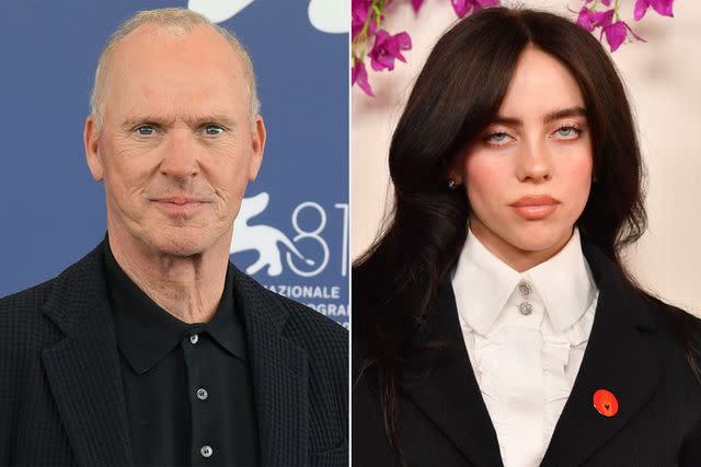 <p>Marilla Sicilia/Archivio Marilla Sicilia/Mondadori Portfolio via Getty; Sarah Morris/WireImage</p> Michael Keaton (left); Billie Eilish