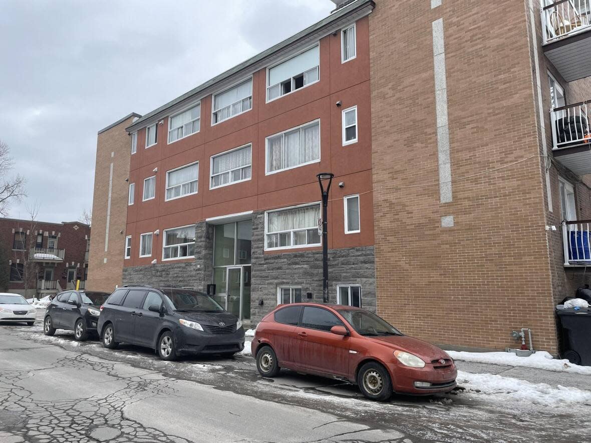 Tenants in this 14-unit apartment building on Birnam Street in Montreal's Park Ex are fighting a rent increase. Advocates say they're not the only ones. (Jennifer Yoon/CBC News - image credit)