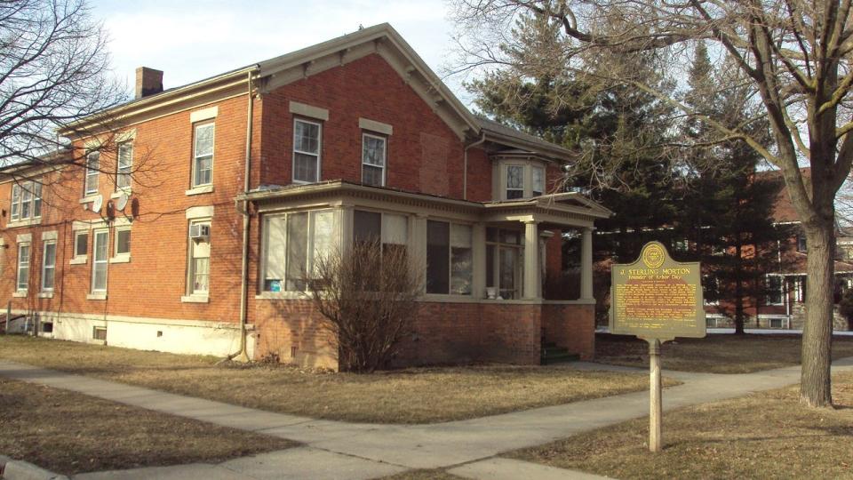 Tthe Morton House at 85 E. Fifth St. in Monroe is pictured. It is the childhood home of J. Sterling Morton, who was a leading 19th century Nebraska politician and founder of Arbor Day.