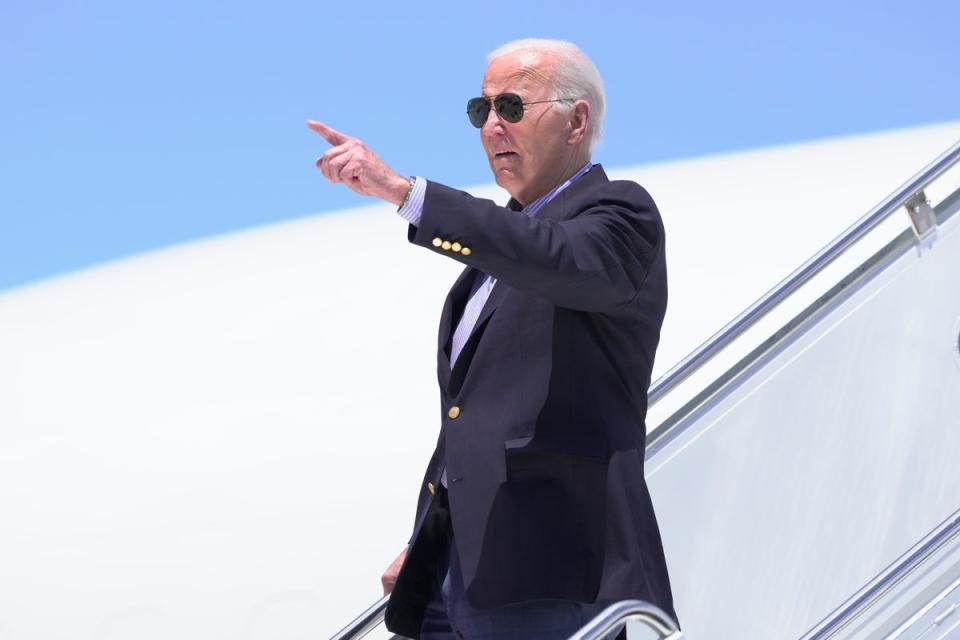 President Joe Biden expressed confidence as he traveled to Wisconsin ahead of a rally and ABC News interview (AP)