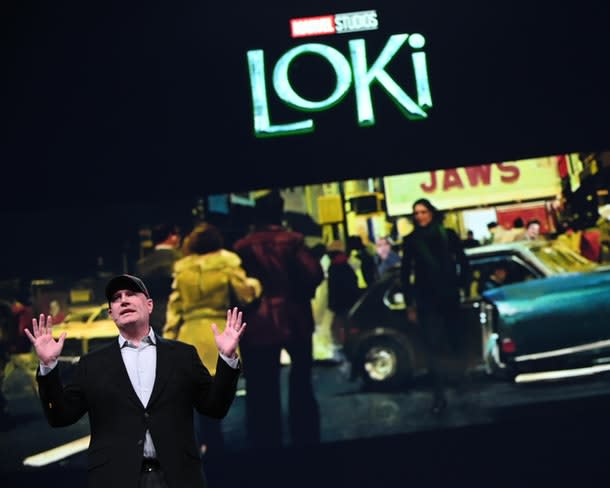 Kevin Feige talks Loki to investors (Credit: Disney)