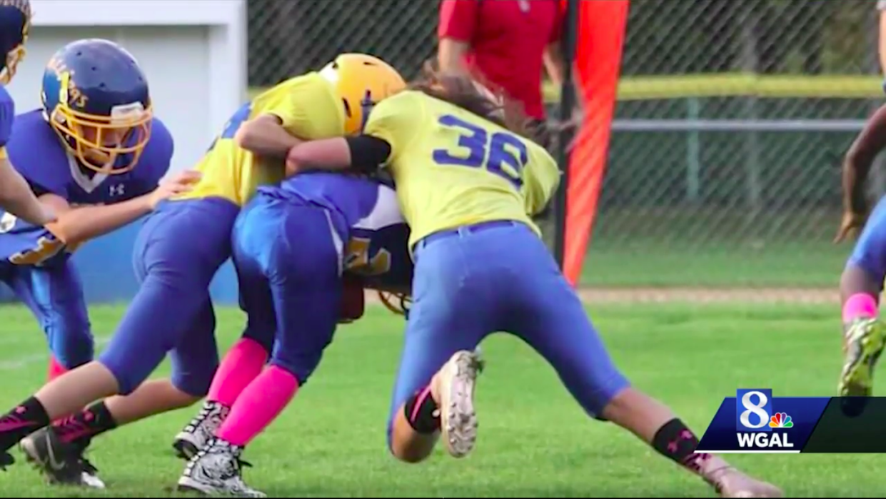 Brooke Choi got barred from her Catholic school’s football team. (Photo: WGAL)