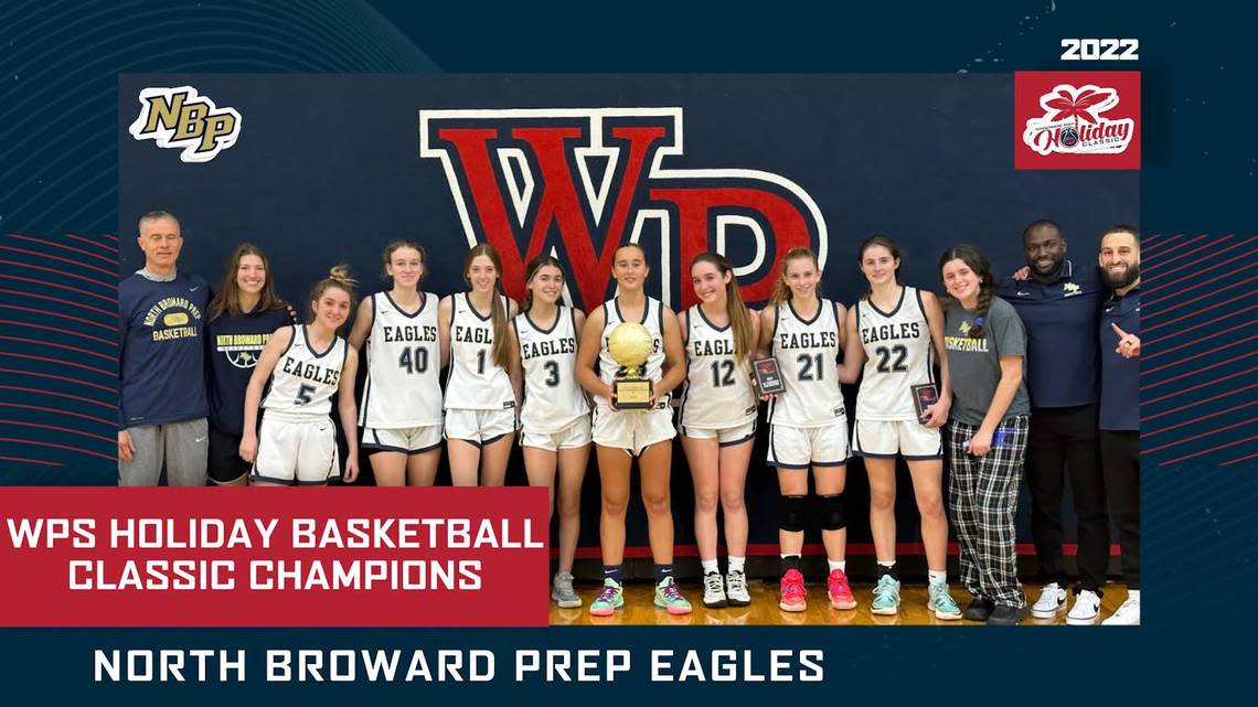 The North Broward Prep girls’ basketball team won the Windermere Prep School Holiday Basketball Classic Tournament in Windermere.