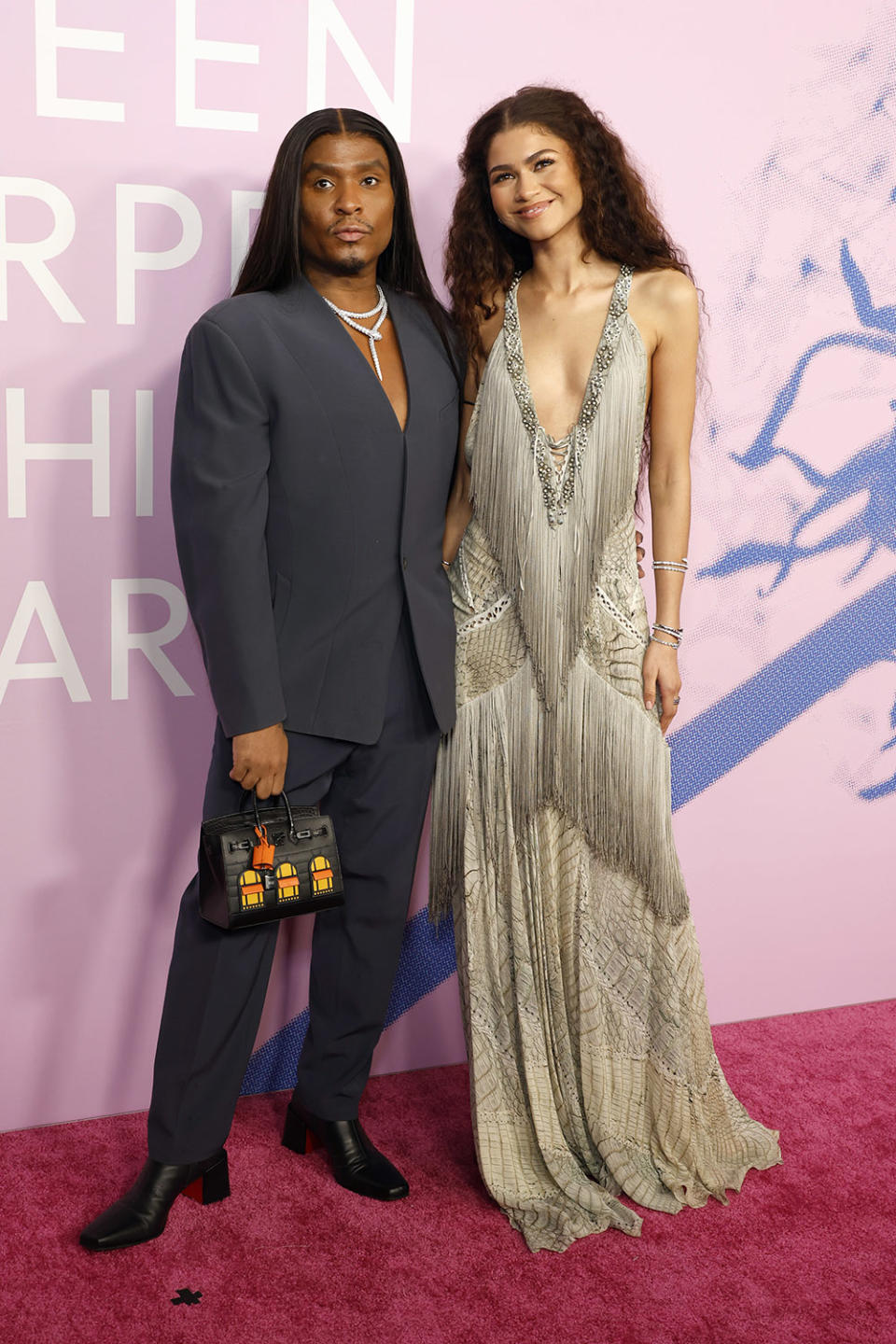 Law Roach and Zendaya attend the 2024 Green Carpet Fashion Awards at 1 Hotel West Hollywood on March 06, 2024 in West Hollywood, California.