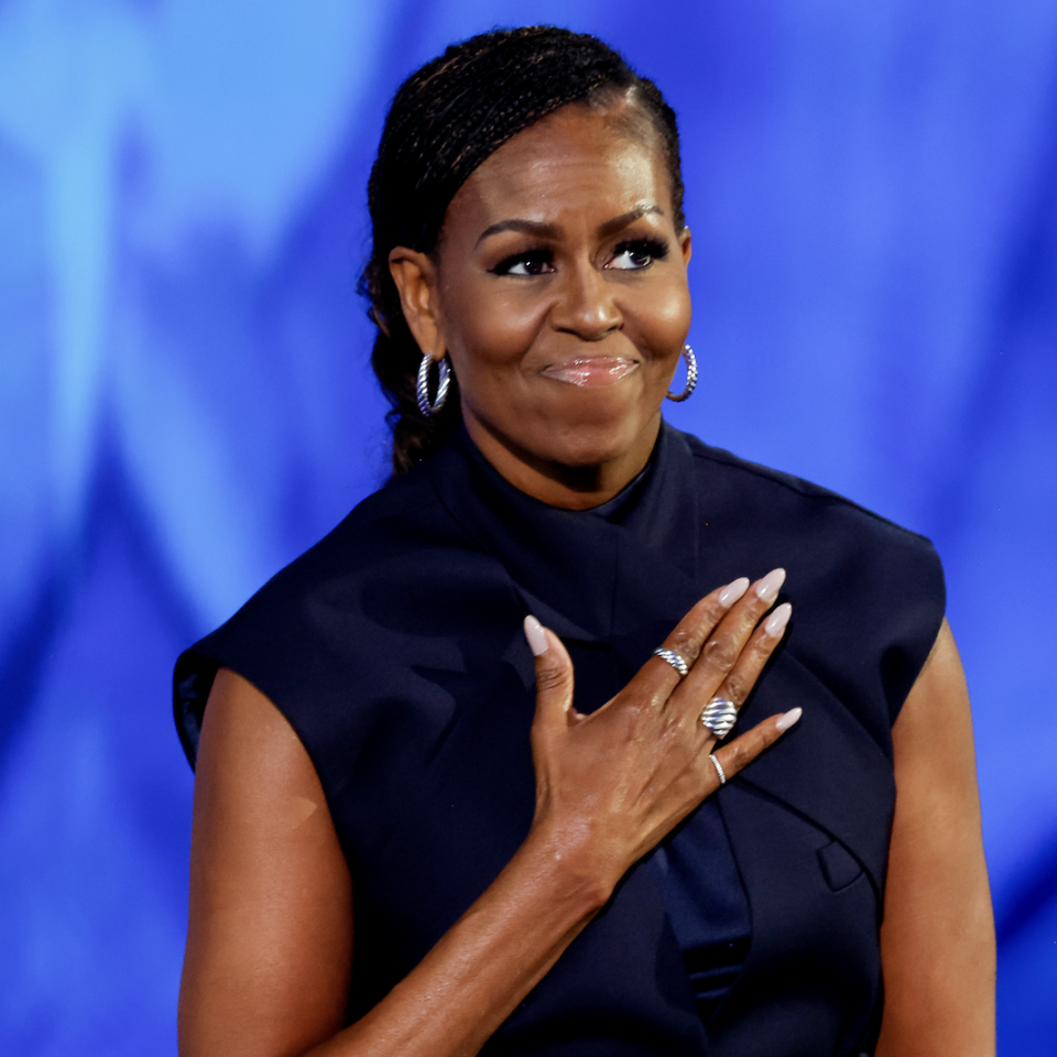 Michelle Obama's Futuristic DNC Pantsuit Represents Hope in the 2024