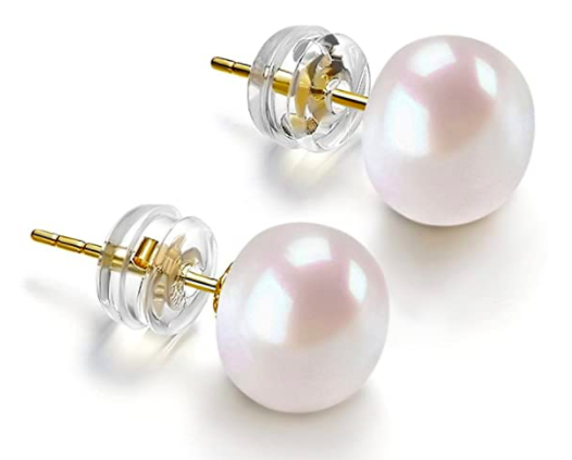 PAVOI 14K Gold Handpicked White Freshwater Cultured Pearl Earrings Studs