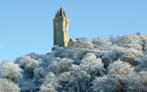 Stirling Castle in the snow - Credit: Getty