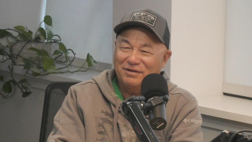 'This is a world-class fishery here,' Bob Izumi says, He did some practice fishing on the river Monday, ahead of the tournament. 