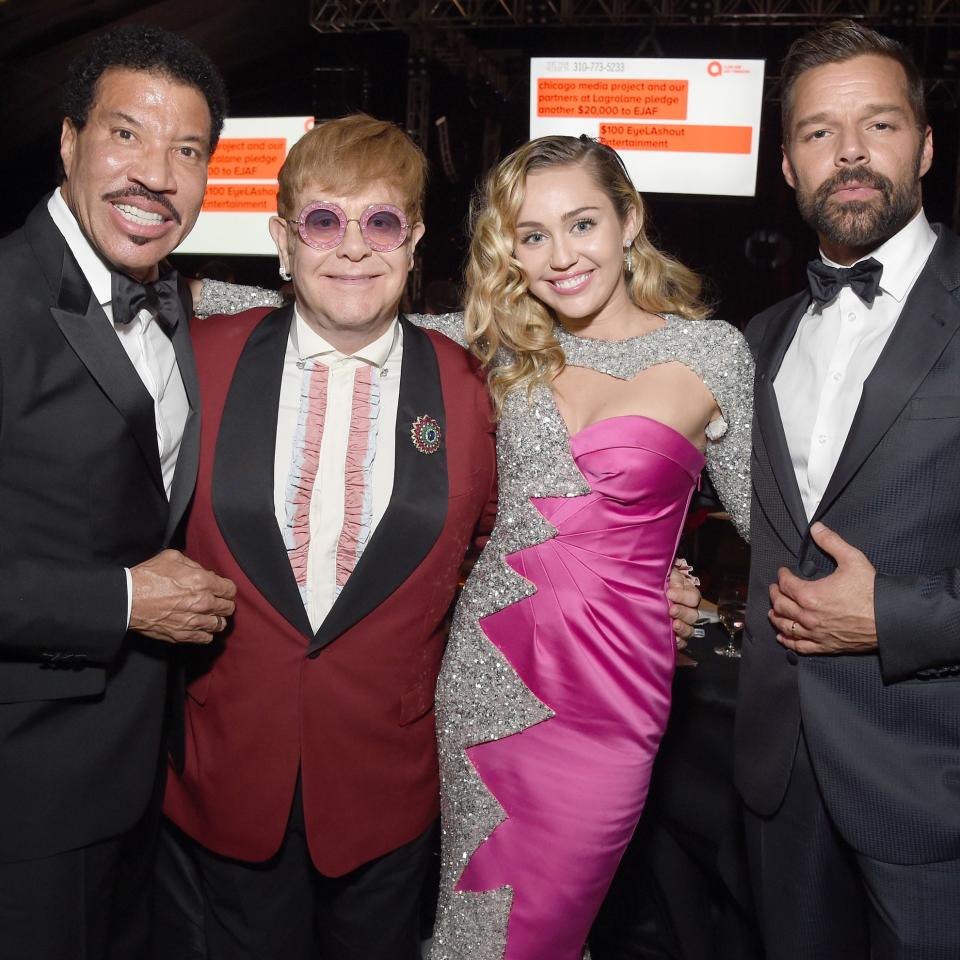 On the evening of the Academy Awards, the party doesn’t stop at Hollywood Boulevard. Across town, the Elton John AIDS Foundation hosted its annual Oscar viewing party and after-party.