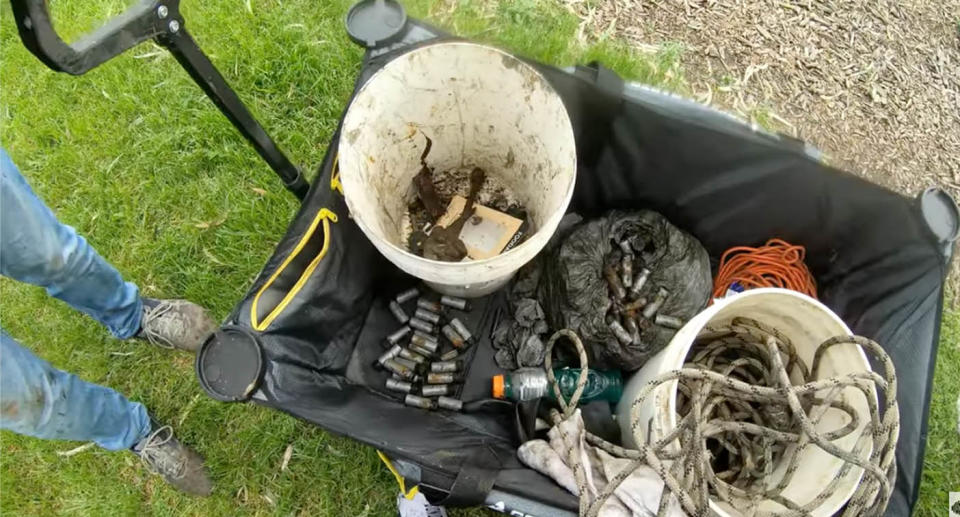 Bullets found in Melbourne Lake. 