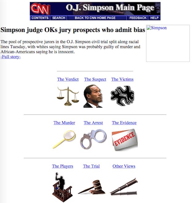 oj simpson cnn website
