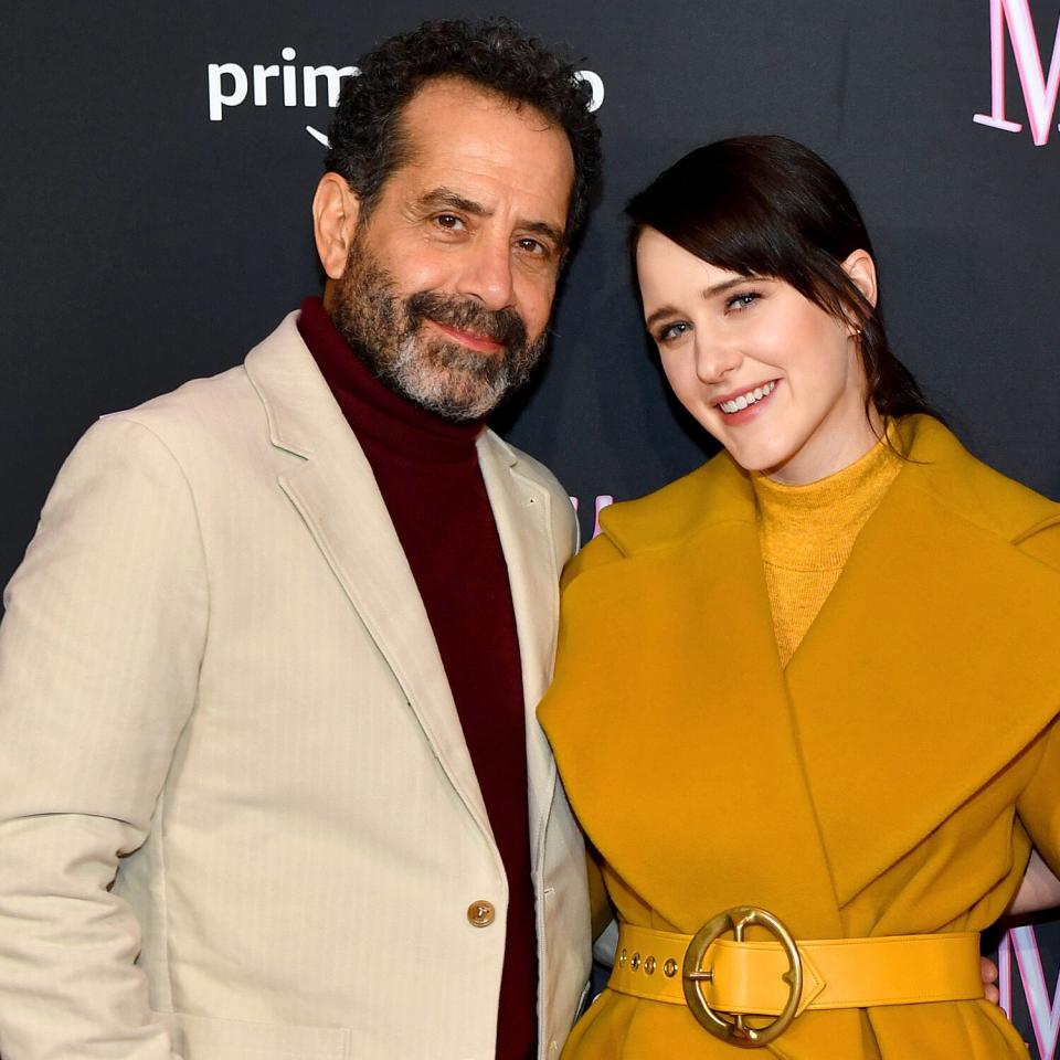 Tony Shalhoub and Rachel Brosnahan