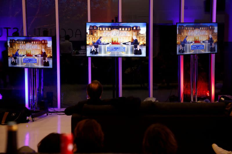 French presidential election debate in Paris