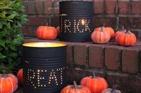 <p>Cover cans with black paint and poke holes to create a message fit for your Halloween-loving house guests. </p><p><a class="link " href="https://www.amazon.com/dp/B00OM4GVX0/ref=sspa_dk_detail_0?psc=1&pd_rd_i=B00OM4GVX0&pd_rd_w=i9m4P&pf_rd_p=f0355a48-7e73-489a-9590-564e12837b93&pd_rd_wg=6hpds&pf_rd_r=M9VPWBXZM4AJQA844V3Z&pd_rd_r=3af9fd01-ebc9-4ef5-a40c-f9fc8182e62d&spLa=ZW5jcnlwdGVkUXVhbGlmaWVyPUExWFFPV0tHUkc2MTRaJmVuY3J5cHRlZElkPUEzMzFESElOQUVEWkU5JmVuY3J5cHRlZEFkSWQ9QTA4MDU2MTUxUzdSNEFQTEpQRzNCJndpZGdldE5hbWU9c3BfZGV0YWlsX3RoZW1hdGljJmFjdGlvbj1jbGlja1JlZGlyZWN0JmRvTm90TG9nQ2xpY2s9dHJ1ZQ%3D%3D&tag=syn-yahoo-20&ascsubtag=%5Bartid%7C10057.g.2554%5Bsrc%7Cyahoo-us" rel="nofollow noopener" target="_blank" data-ylk="slk:BUY NOW;elm:context_link;itc:0;sec:content-canvas">BUY NOW</a> <strong><em>Metal Hole Punch, $34</em></strong></p>