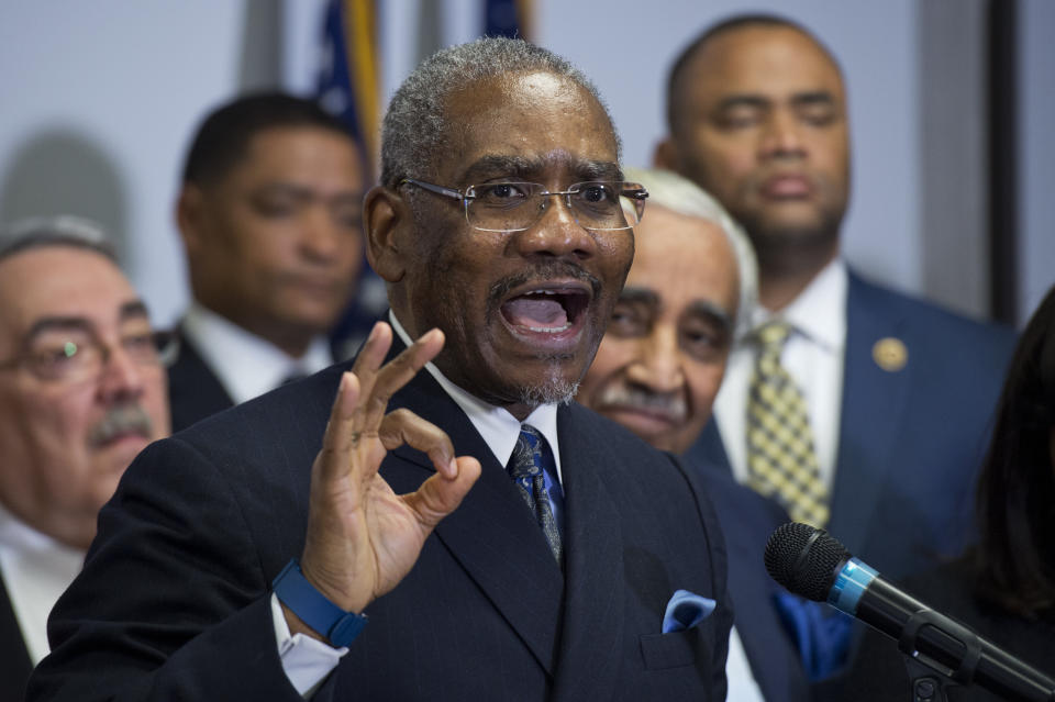 Rep. Gregory Meeks (D-N.Y.), chairman of the Congressional Black Caucus PAC, has defended the decision to endorse Rep. Eliot Engel's reelection. (Photo: Tom Williams/Getty Images)