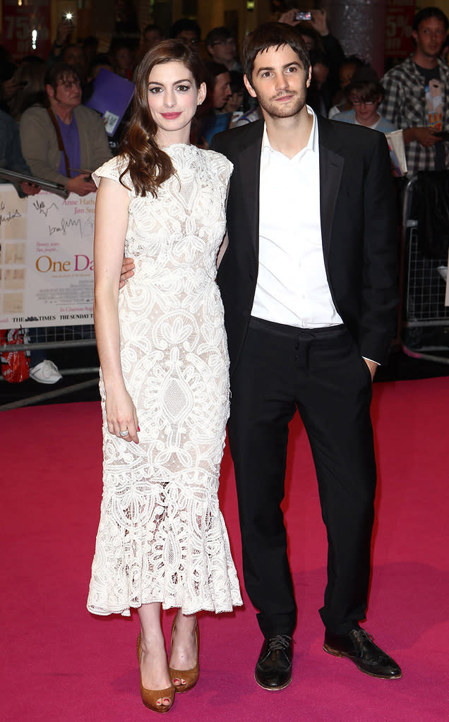 One Day UK Premiere 2011 Anne Hathaway Jim Sturgess