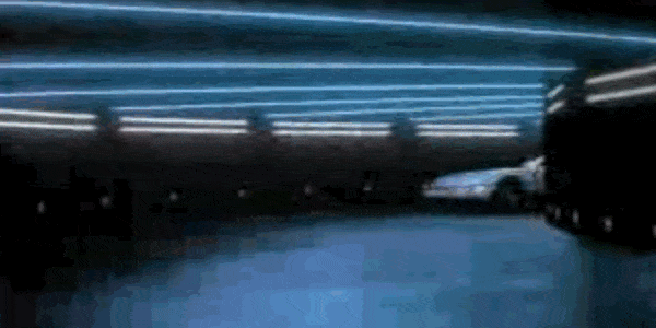 Speedy Blue Car Drifting GIF