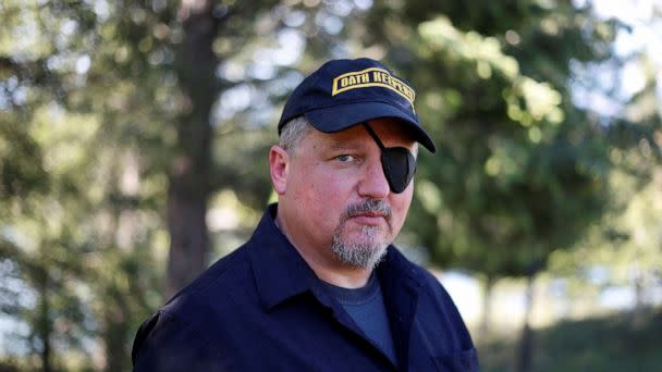 PHOTO: Oath Keepers militia founder Stewart Rhodes poses during an interview session in Eureka, Montana, U.S. June 20, 2016. REUTERS/Jim Urquhart/File Photo (Jim Urquhart/Reuters)