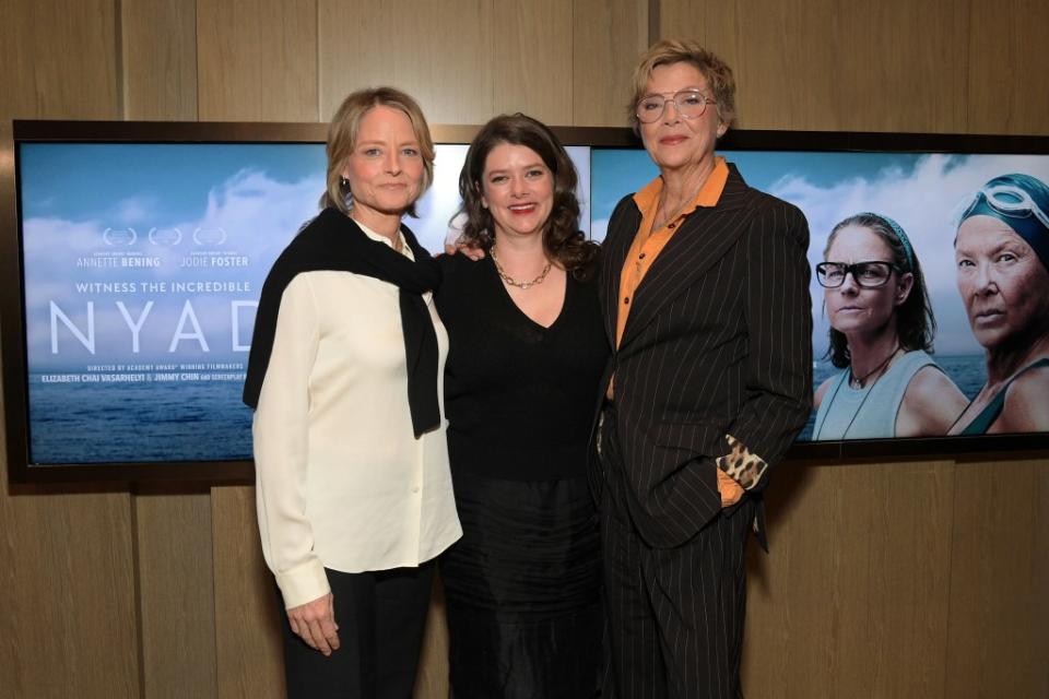 Jodie Foster, Julia Cox and Annette Bening (Charley Gallay/Getty Images for Netflix)