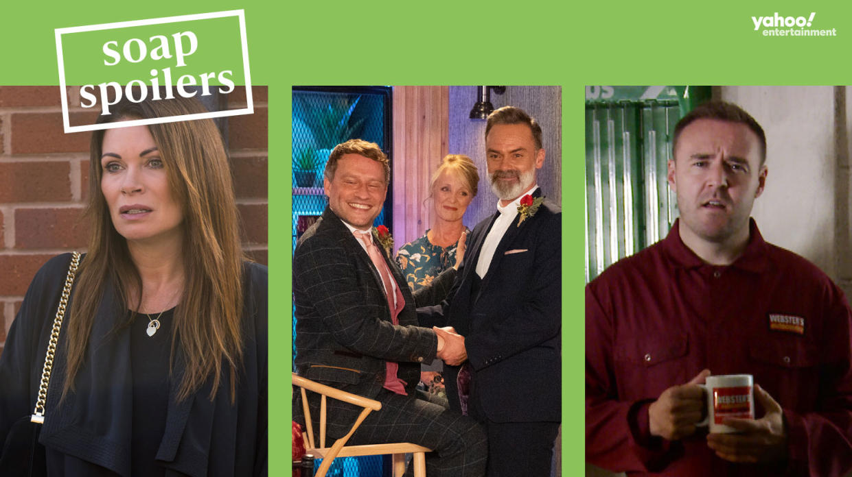 Carla, Billy and Stephen, and Tyrone are at the centre of the big Coronation Street spoilers for the week of 2-4 October 2023. (ITV)