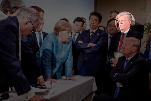 That G7 picture of Merkel and Trump