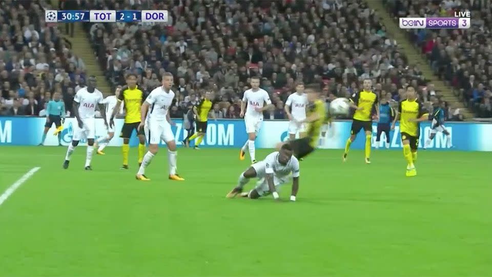 Aurier's brilliant move. Pic: beIN