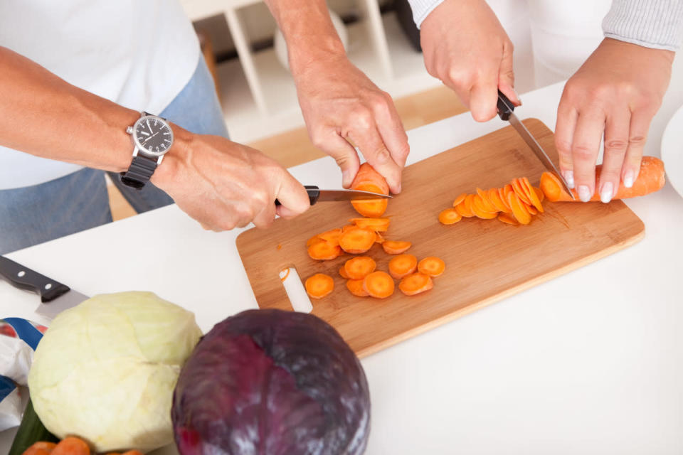 Include your guests in meal prep or easy household tasks.