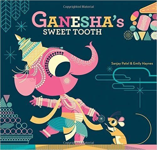 "[Ganesha is] a kid with a wicked sweet tooth, which combined with his hubris leads him to bite into a jawbreaker candy that breaks his tusk. As he confronts his fear of being ridiculed for his 'lopsided' looks, complaining to his best friend Mr. Mouse, he runs into Vyasa, the poet. The old man tells the young elephant god that he&rsquo;s been looking for him because he needed a scribe to write his poem about 'the beginning of things,' which was so long that 'all the pens in the world would break before it was done.' The two strike a deal for Ganesha to use his broken tusk to write the poem without stopping, as long as he understood the meaning of it all. And 100,000 verses later <i>The Mahabharata</i> was finished and the broken tusk that Ganesha once tried to toss away now had value and his looks were much less important." -- <a href="http://www.ew.com/article/2012/10/03/ganeshas-sweet-tooth" target="_blank">Entertainment Weekly</a>