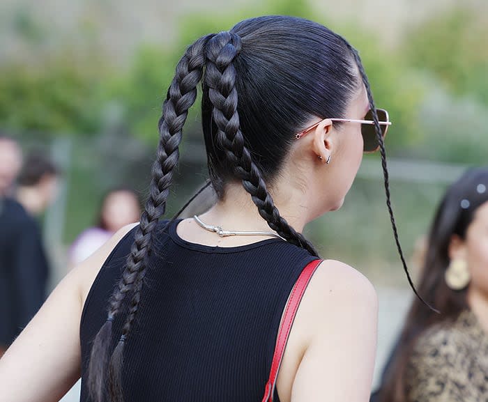 Victoria de Marichalar con su peinado con trenzas