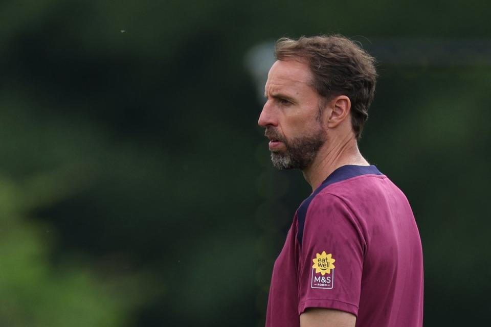 Win or bust: Gareth Southgate’s popularity among England fans has declined rapidly during Euro 2024 so far (AFP via Getty Images)