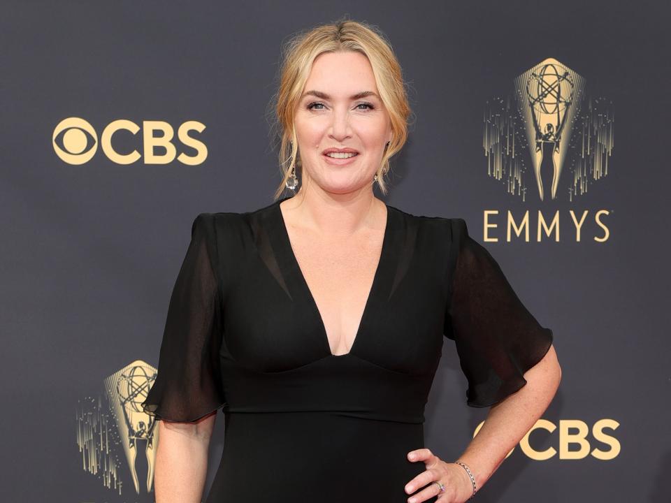 Kate Winslet attends the 2021 Emmys.